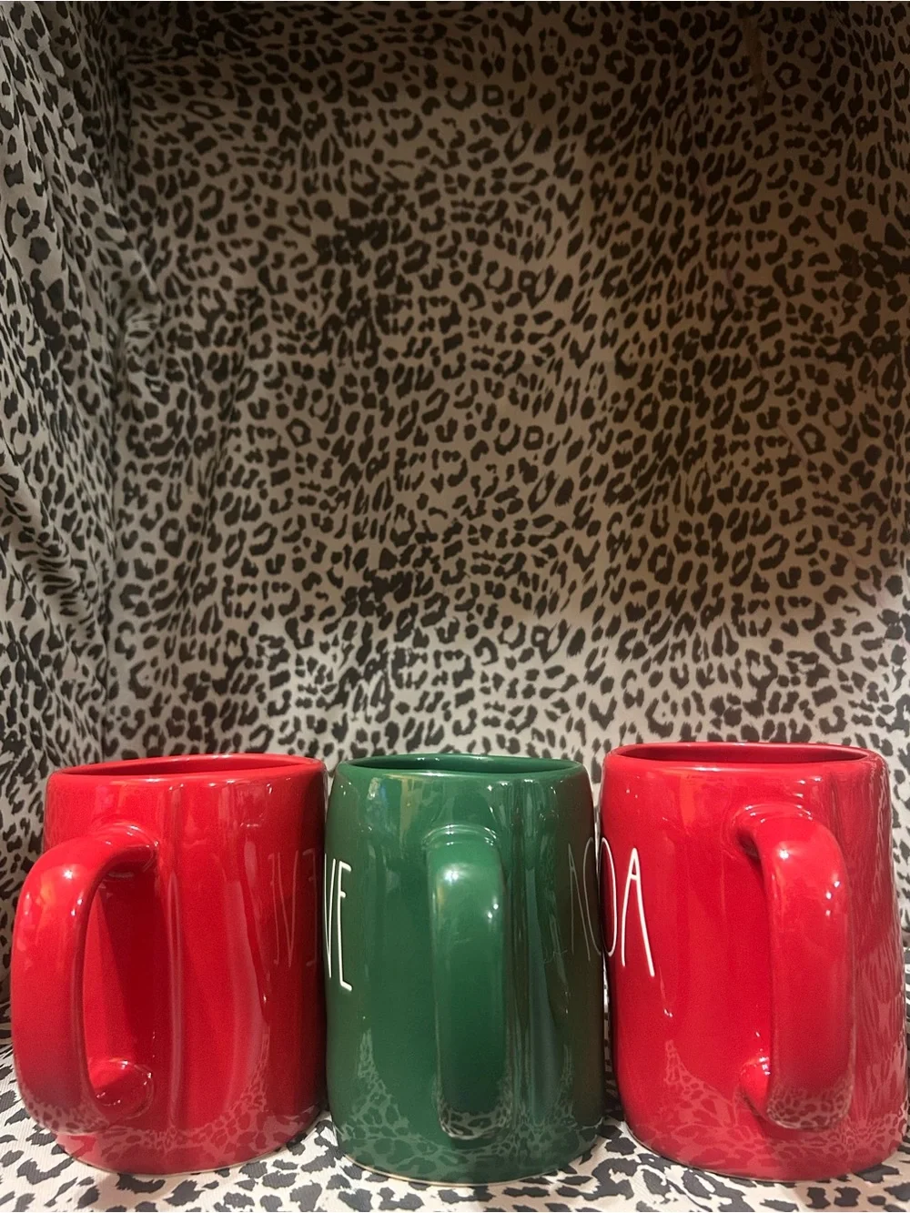 Rae Dunn Ceramic “Believe-Tis the Season-Cocoa” Holiday Mugs